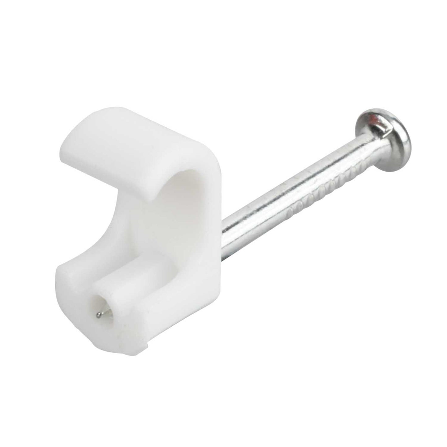 Unicrimp 1 - 1.5mm Twin and Earth Flat Cable Clips White (Pack of 100)