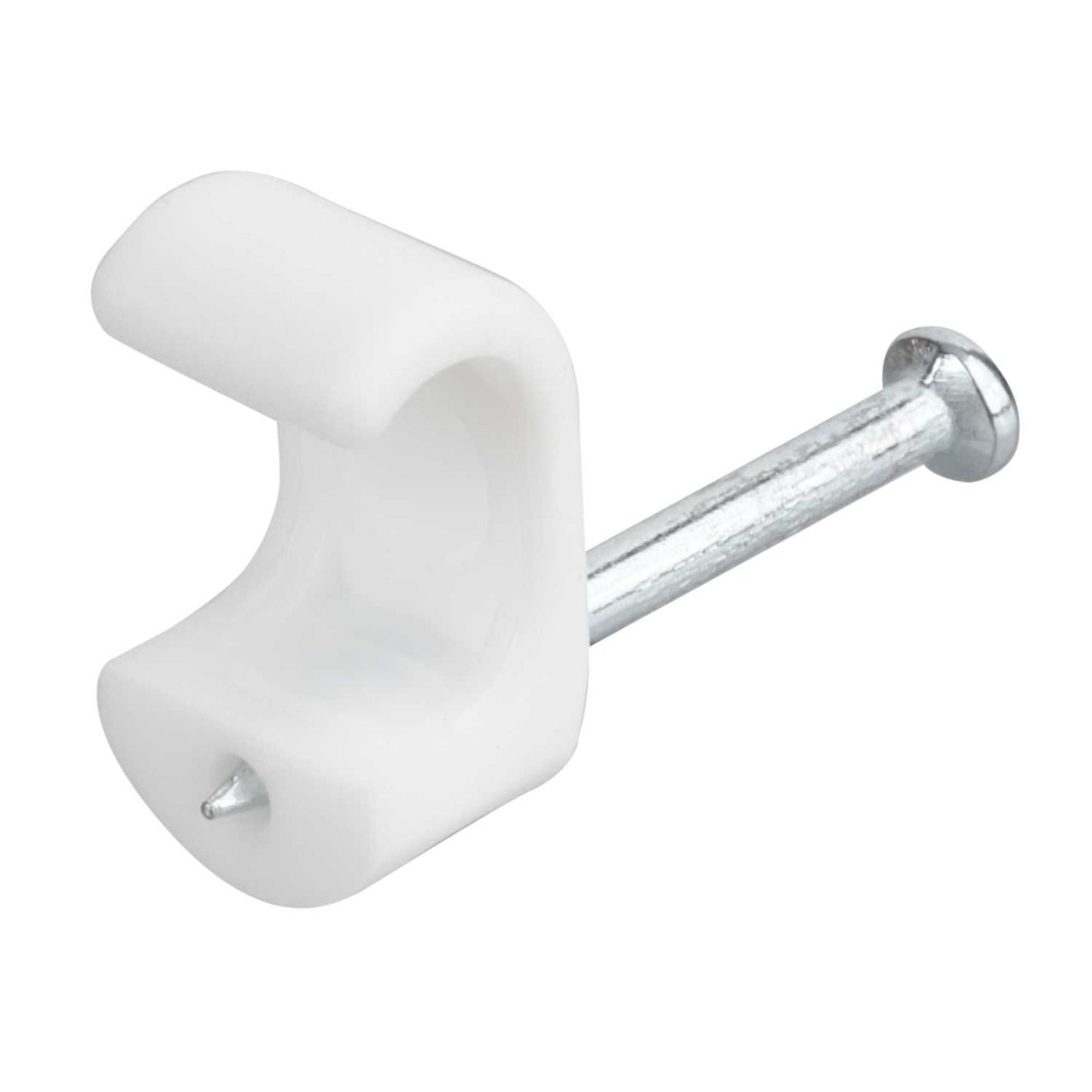 Unicrimp 2.5mm Twin and Earth Flat Cable Clips White (Pack of 100)