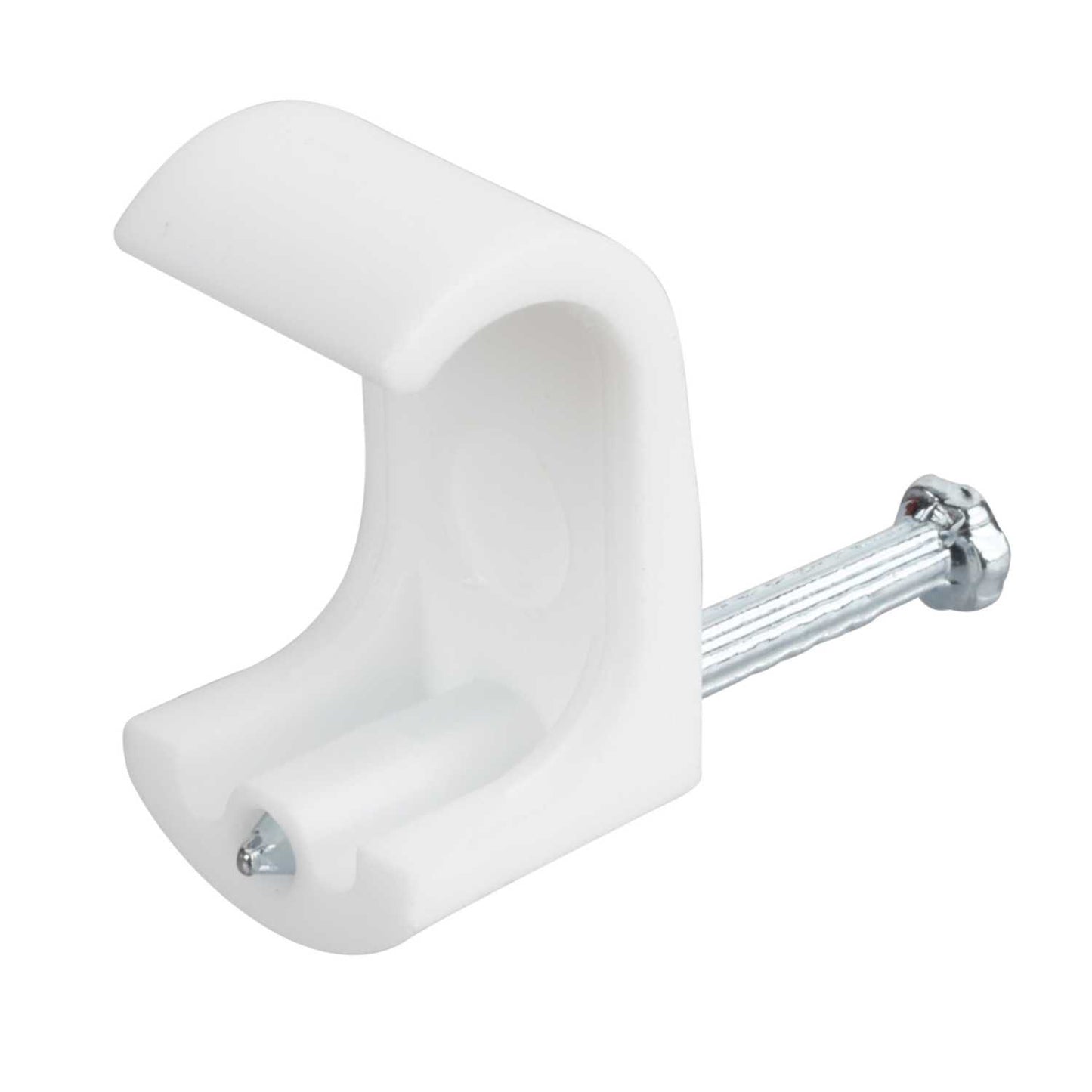 Unicrimp 10 - 16mm Twin and Earth Flat Cable Clips White (Pack of 100)