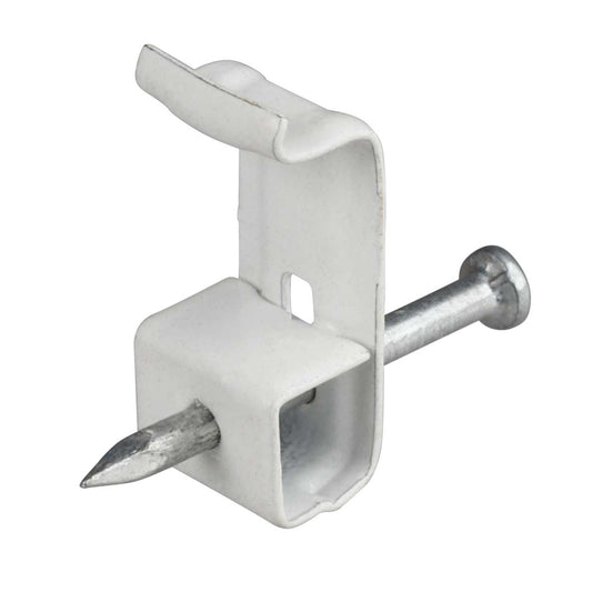 Unicrimp 1.0 - 2.5mm LSF Twin and Earth Metal Fire Cable Clip White (Pack of 100)