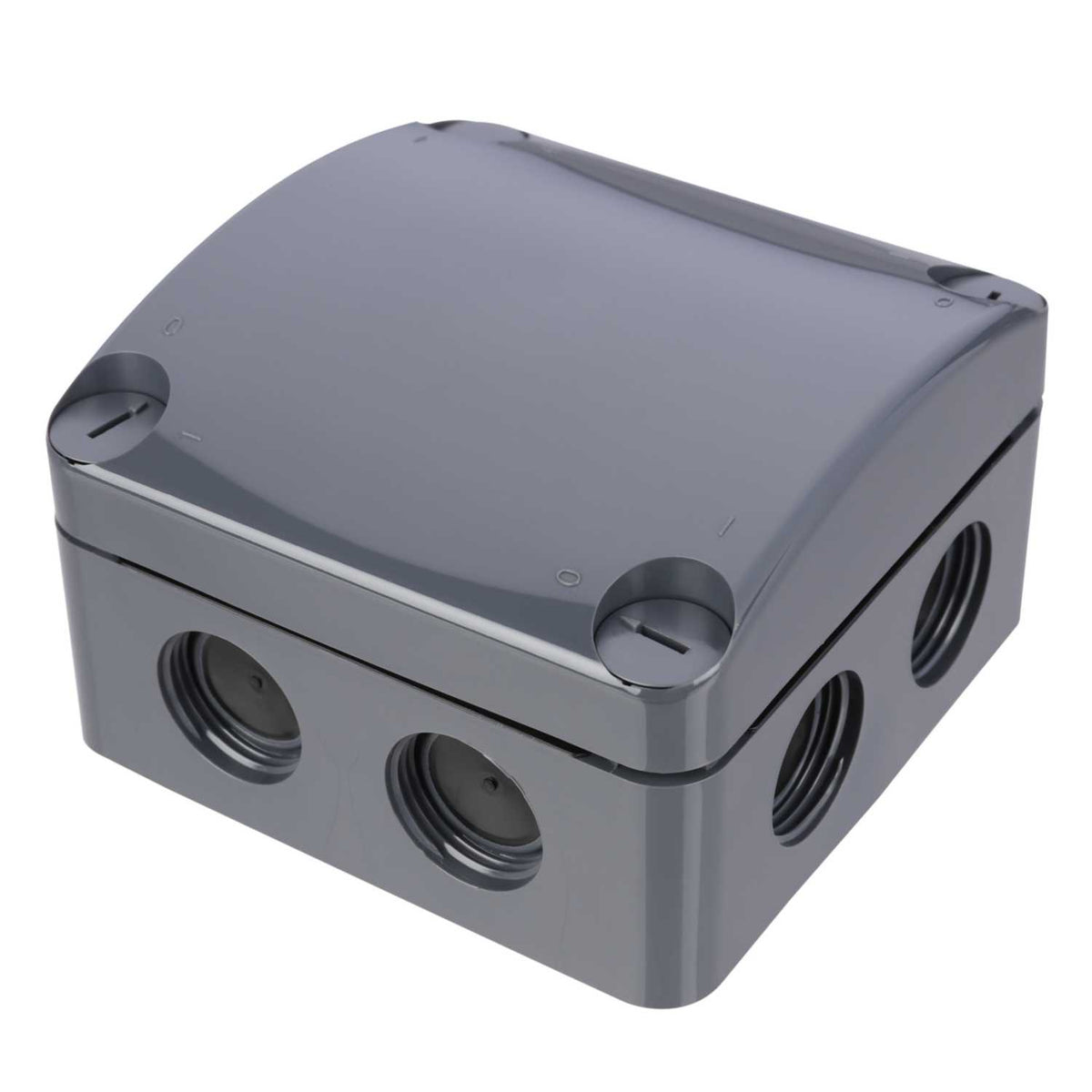 Unicrimp Q-NECT 85mm x 85mm x 52mm PVC Adaptable Box Anthracite IP66