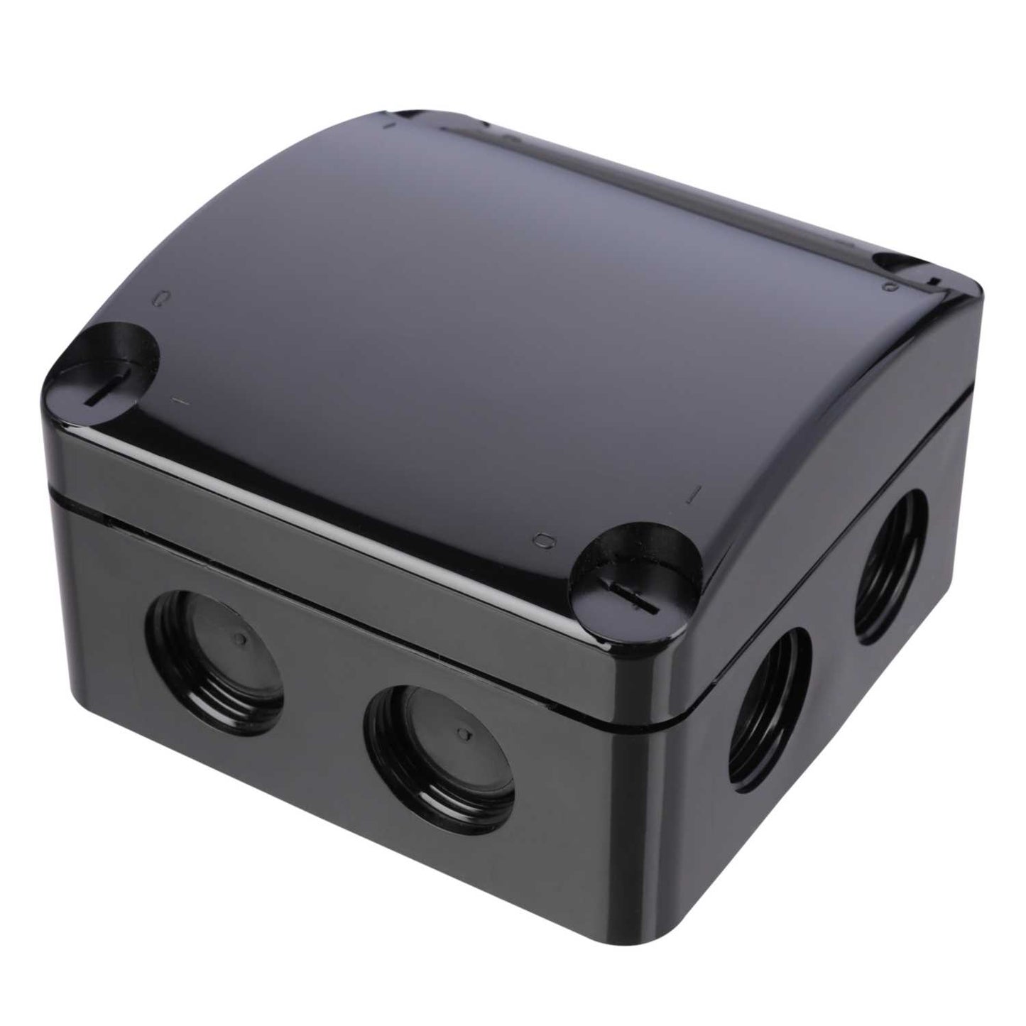 Unicrimp Q-NECT 85mm x 85mm x 52mm PVC Adaptable Box Black IP66