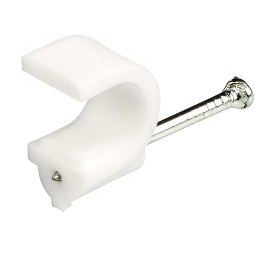 Unicrimp 7 - 10mm Round Clips White (Pack of 100)