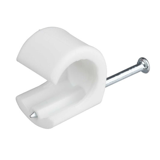 Unicrimp 14 - 20mm Round Clips White (Pack of 50)
