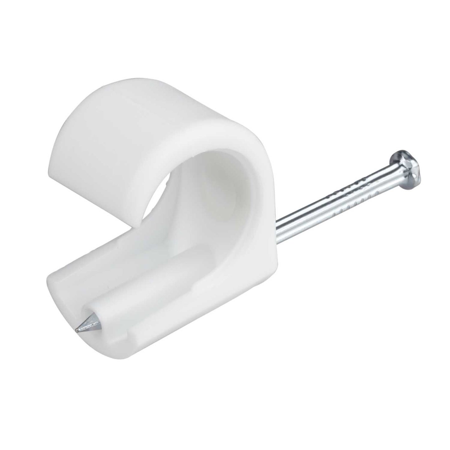 Unicrimp 18 - 22mm Round Clips White (Pack of 50)