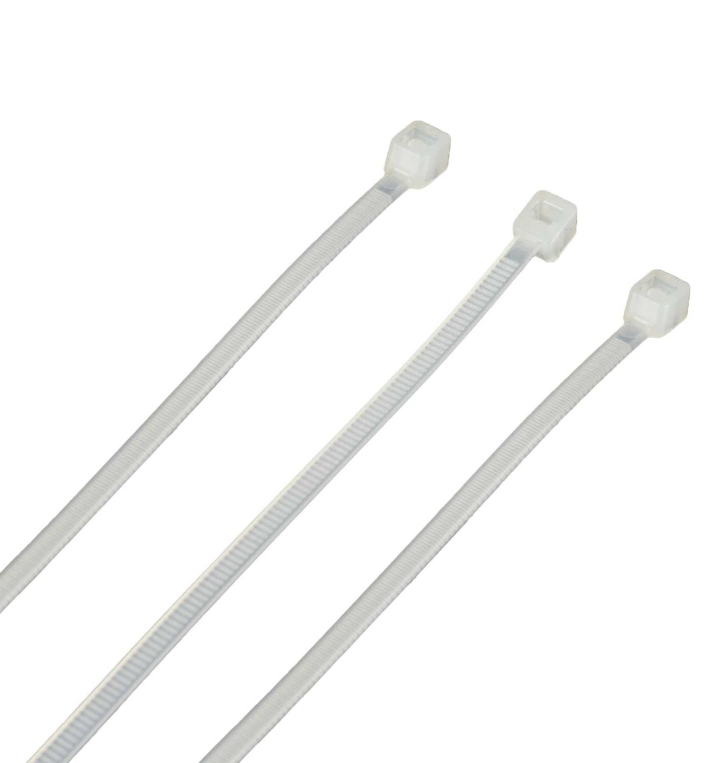 Unicrimp 120mm x 2.5mm Cable Ties Natural (Pack of 100)