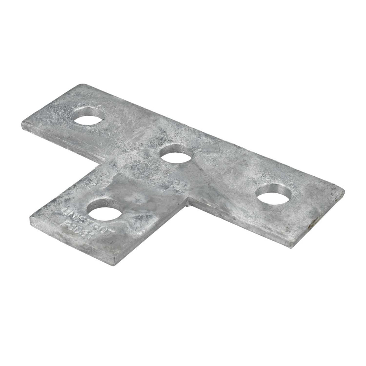 4 Hole Flat Tee Plate for Strut (Sold in 1's)