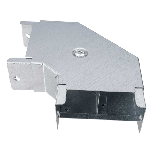 IP4X 100mm x 50mm 90° Top Lid Bend for 2 Compartment Trunking (Sold in 1's)