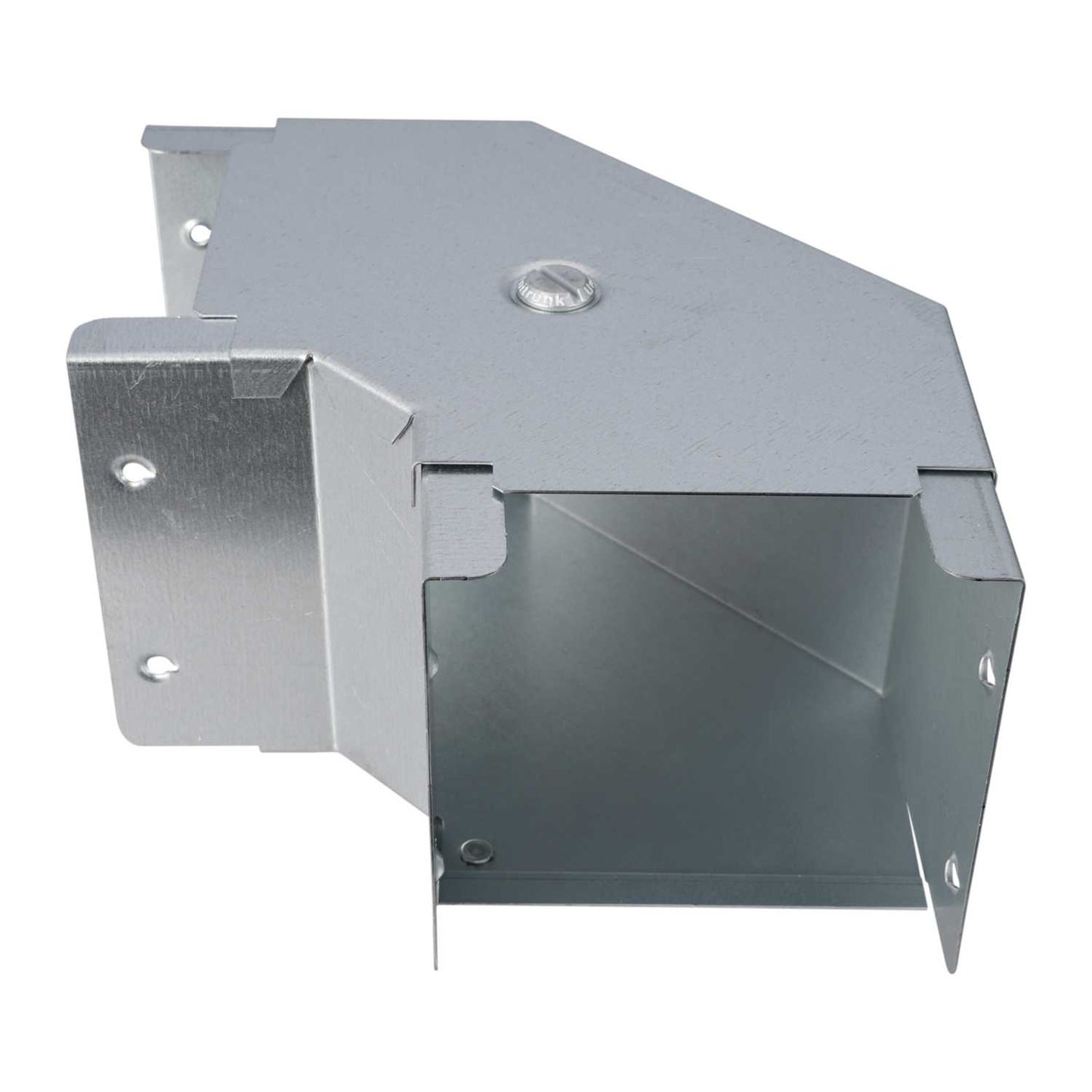 IP4X 100mm x 100mm 90° Gusset Top Lid Bend for Trunking (Sold in 1's)