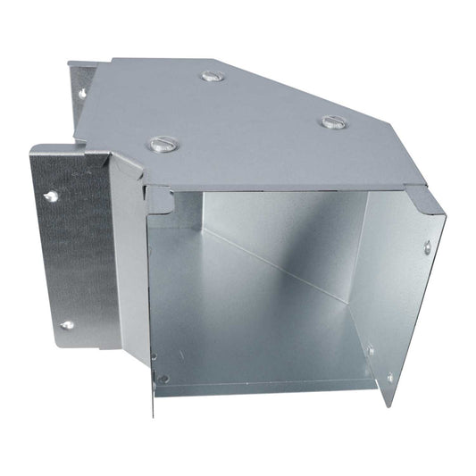 IP4X 150mm x 150mm 90° Gusset Top Lid Bend for Trunking (Sold in 1's)