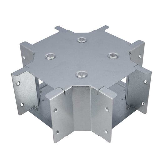 100mm x 100mm Intersection Box for Galvanised Steel Cable Trunking (Sold in 1's)