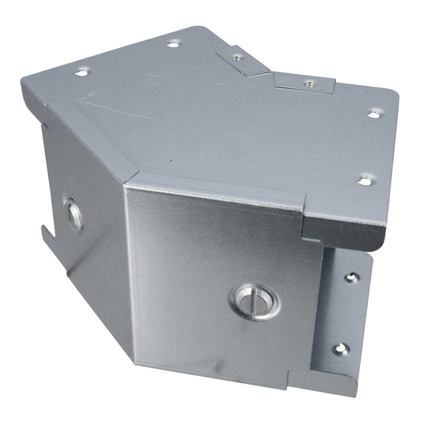 100mm x 100mm 45° Outside Lid Bend for Galvanised Steel Trunking (Sold in 1's)