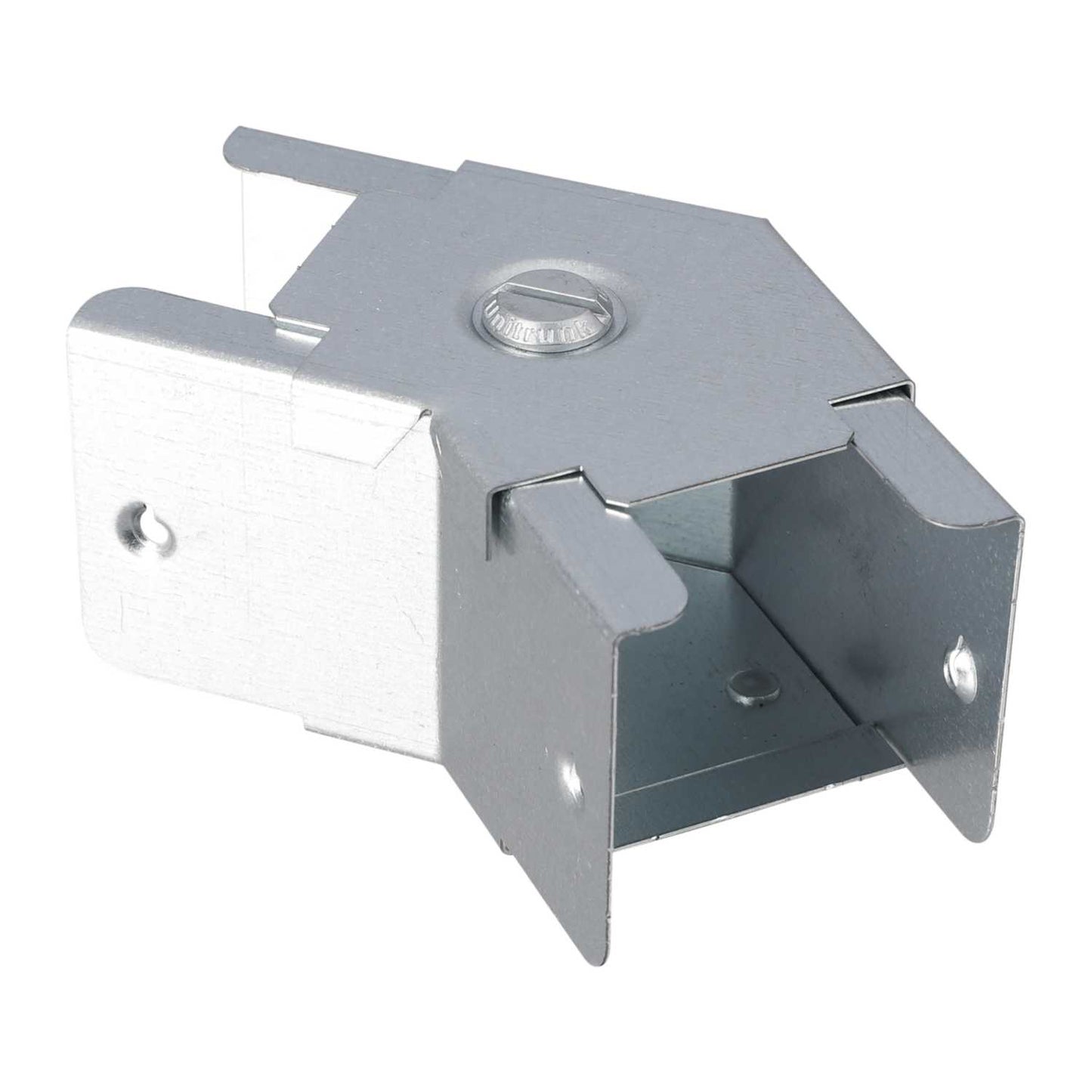 50mm x 50mm 45° Top Lid Bend for Galvanised Steel Cable Trunking (Sold in 1's)
