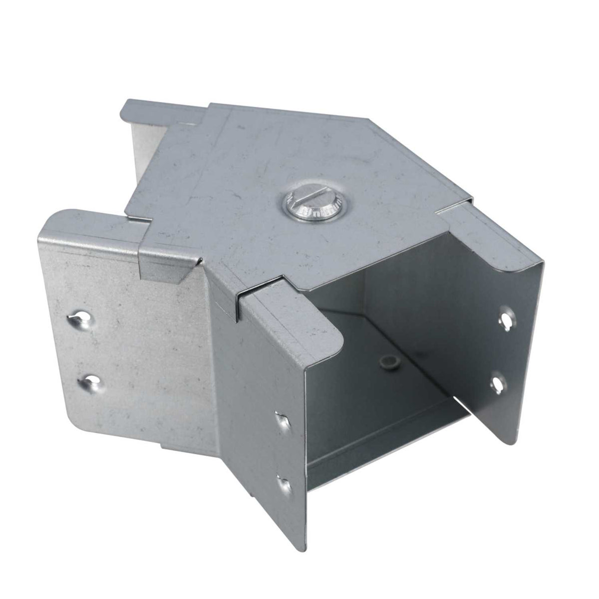 75mm x 75mm 45° Top Lid Bend for Galvanised Steel Cable Trunking (Sold in 1's)