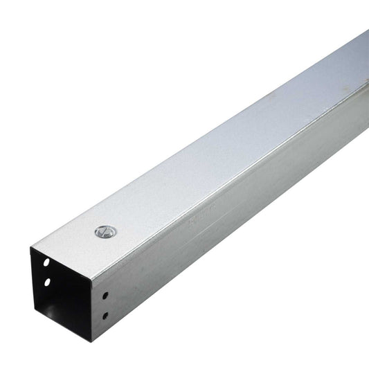 Unitrunk IP4X 75mm x 75mm Galvanised Steel Trunking (3m Length)