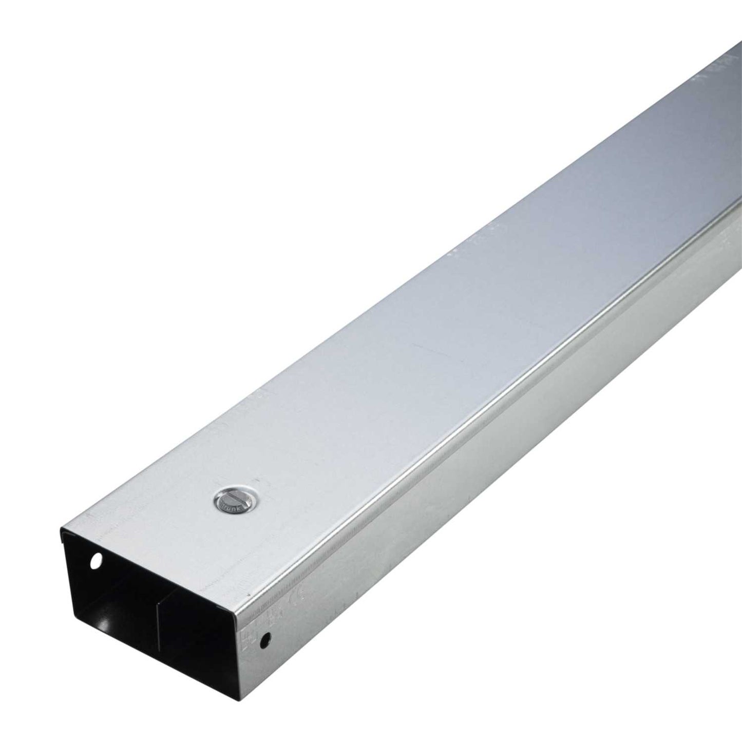 Unitrunk IP4X 100mm x 50mm 2 Compartment Galvanised Steel Trunking (3m Length)