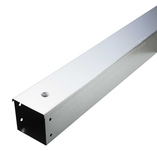 Unitrunk IP4X 100mm x 100mm Galvanised Steel Trunking (3m Length)