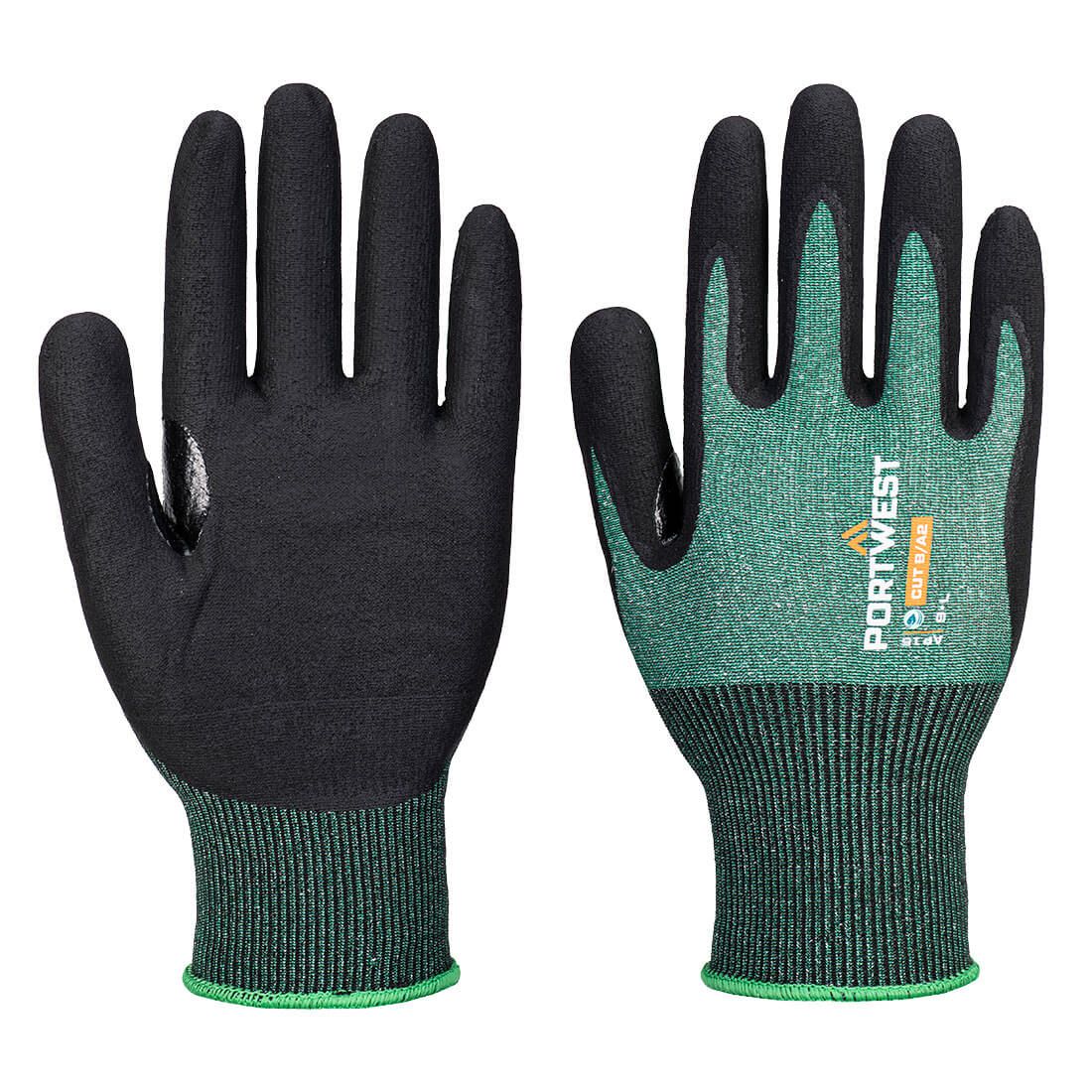SG Cut B18 Eco Nitrile Glove (Pk12), L, R, Green/Black