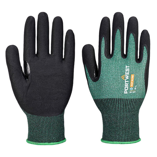 SG Cut B18 Eco Nitrile Glove (Pk12), L, R, Green/Black