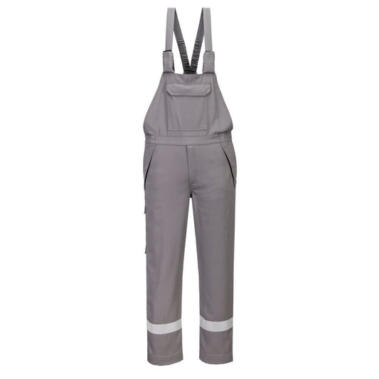 Bizflame Work+ FR Bib and Brace, L, R, Grey