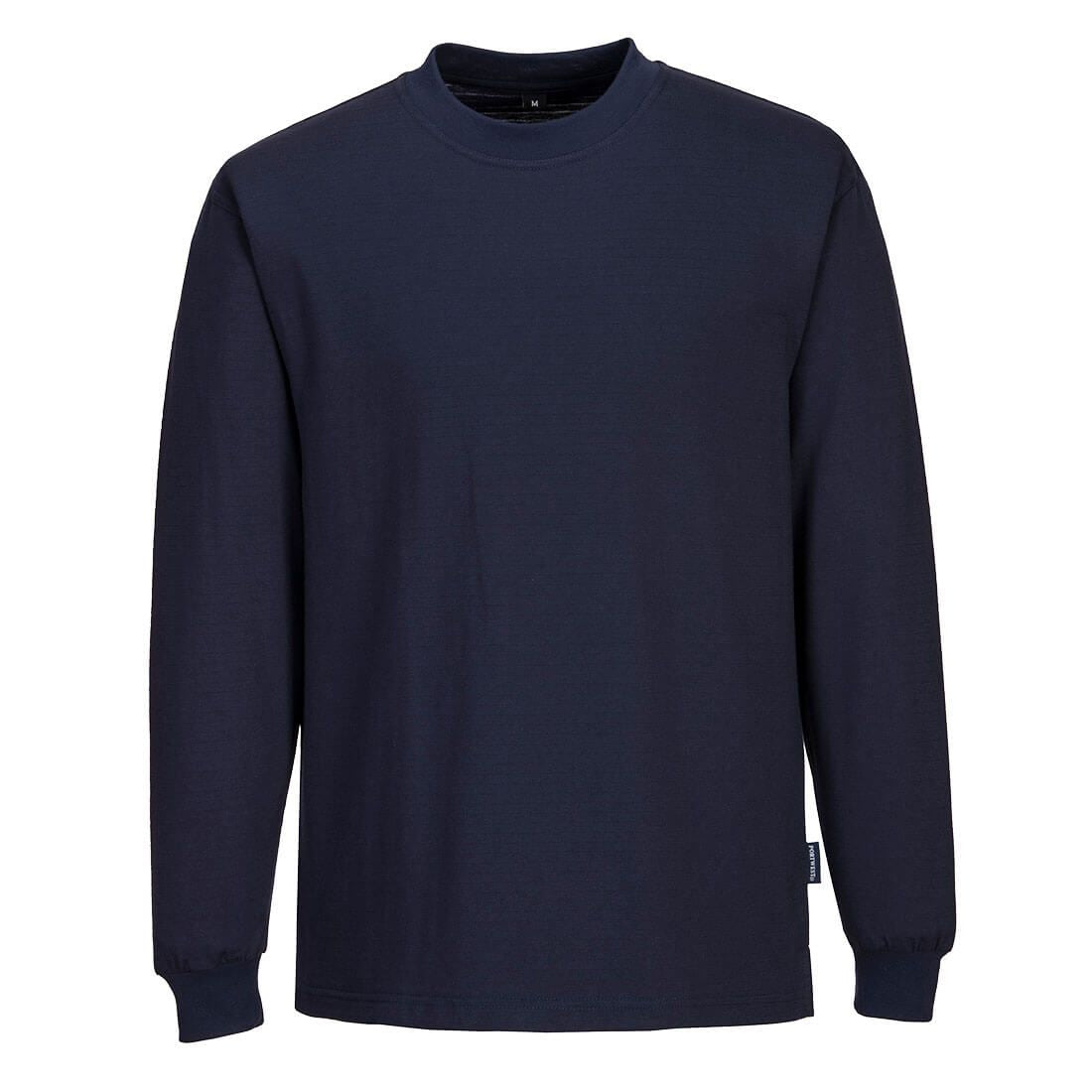 Anti-Static ESD Long Sleeve T-Shirt, L, R, Navy