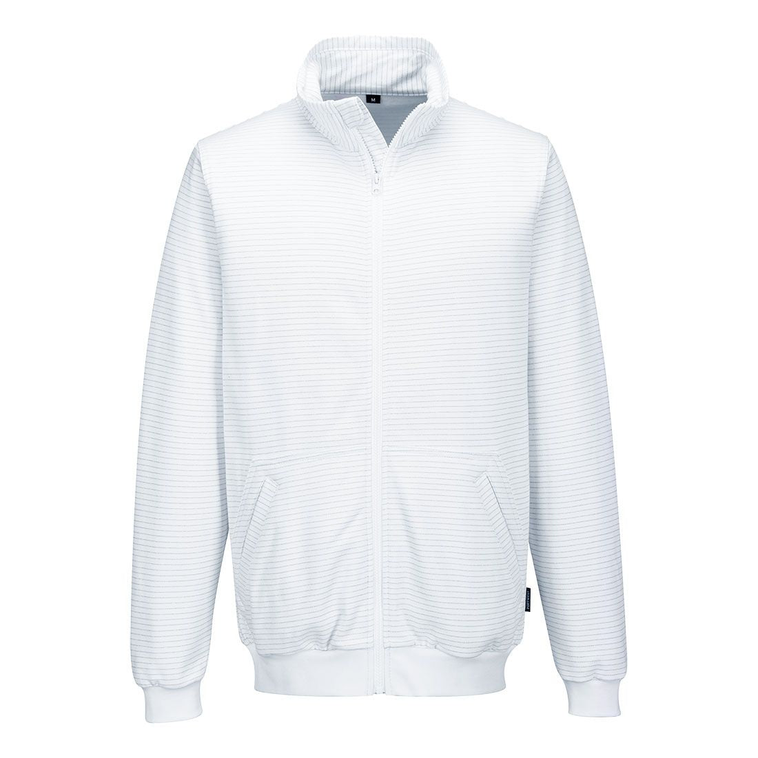 Anti-Static ESD Zip Sweatshirt, L, R, White