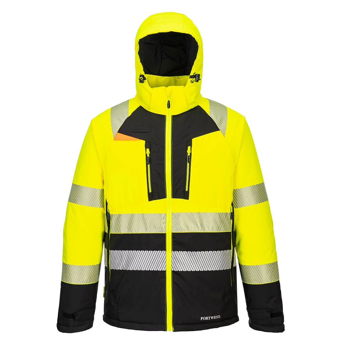 DX4 Hi-Vis Class 2 Winter Jacket, 4XL, R, Yellow/Black