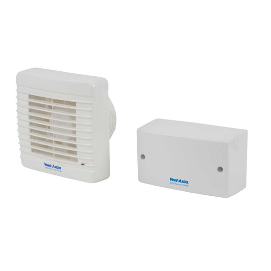 Vent Axia VA100SVLHP12 100mm 4" LV Bathroom Fan with Humidistat and Pullcord