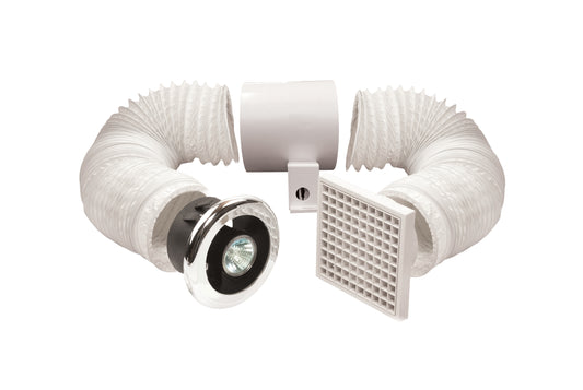 Vent Axia Vent A Light Lo Carbon Inline Fan and LED Light Kit