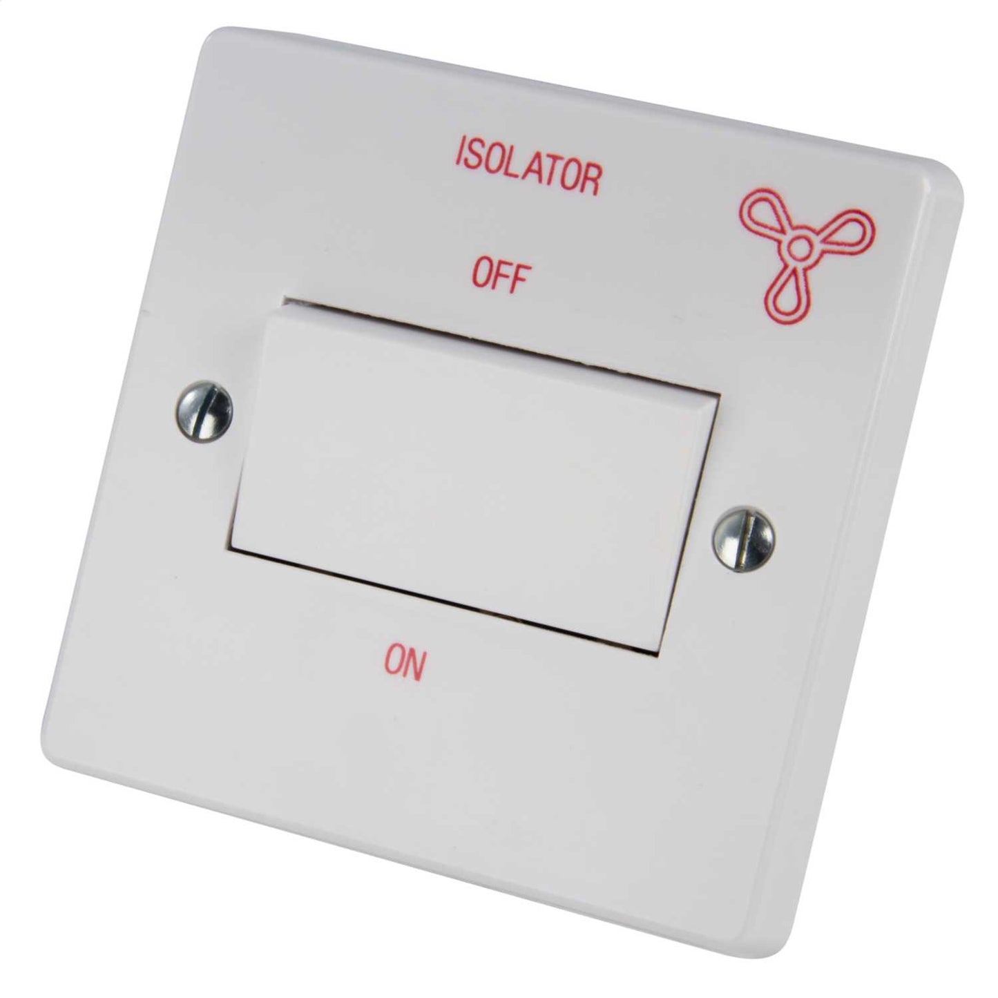 Vent Axia 6A Triple Pole Fan Isolator Switch White