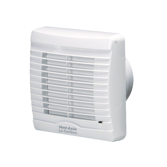 Vent Axia VA100 Selv Xhtp 100mm 4" Lo Carbon Fan with Humidistat, Pullcord and Timer