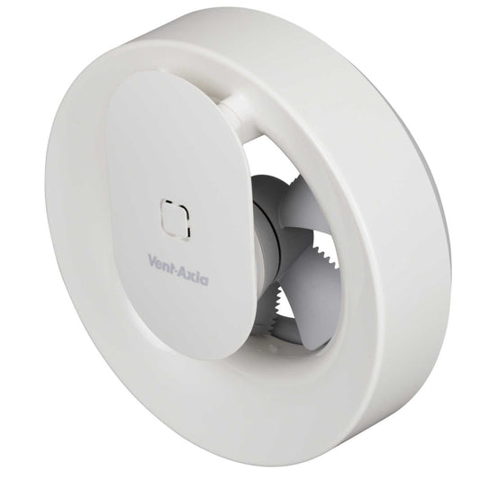 Vent Axia 100mm Svara Smart Axial Fan with Light Sensor, Humidistat and Timer White