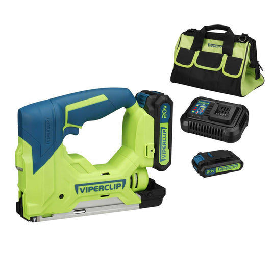 Viperclip Staple Gun Pack with 2 x 2.0Ah Batteries