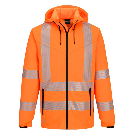 KX3 Sport Hi-Vis Zipped Hoodie , 4XL, R, Orange