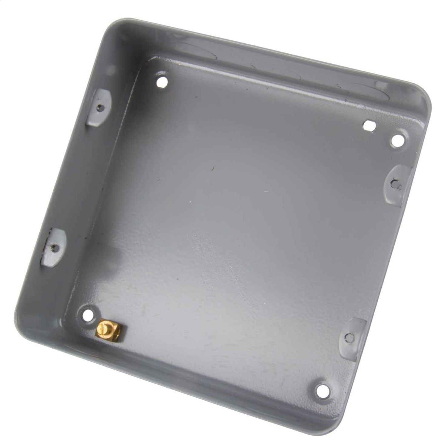 Volex 6 and 8 Gang Flush or Surface Metal Back Box with Knockouts