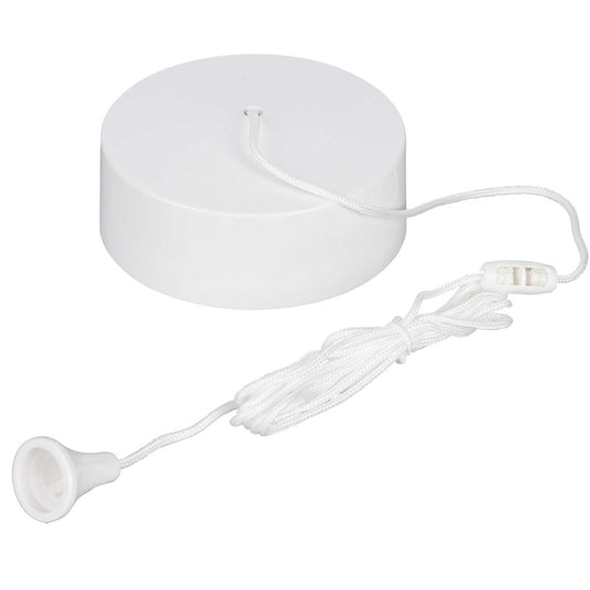 Volex 10A 2 Way Ceiling Pull Switch White