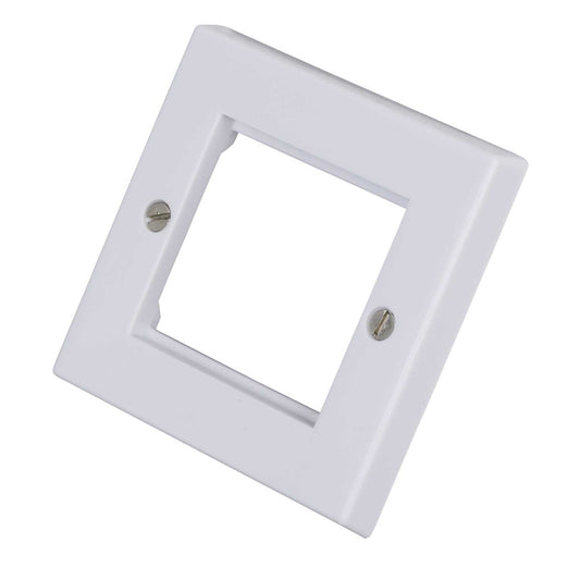 Volex 1 Gang 2 Euro Module Front Plate White