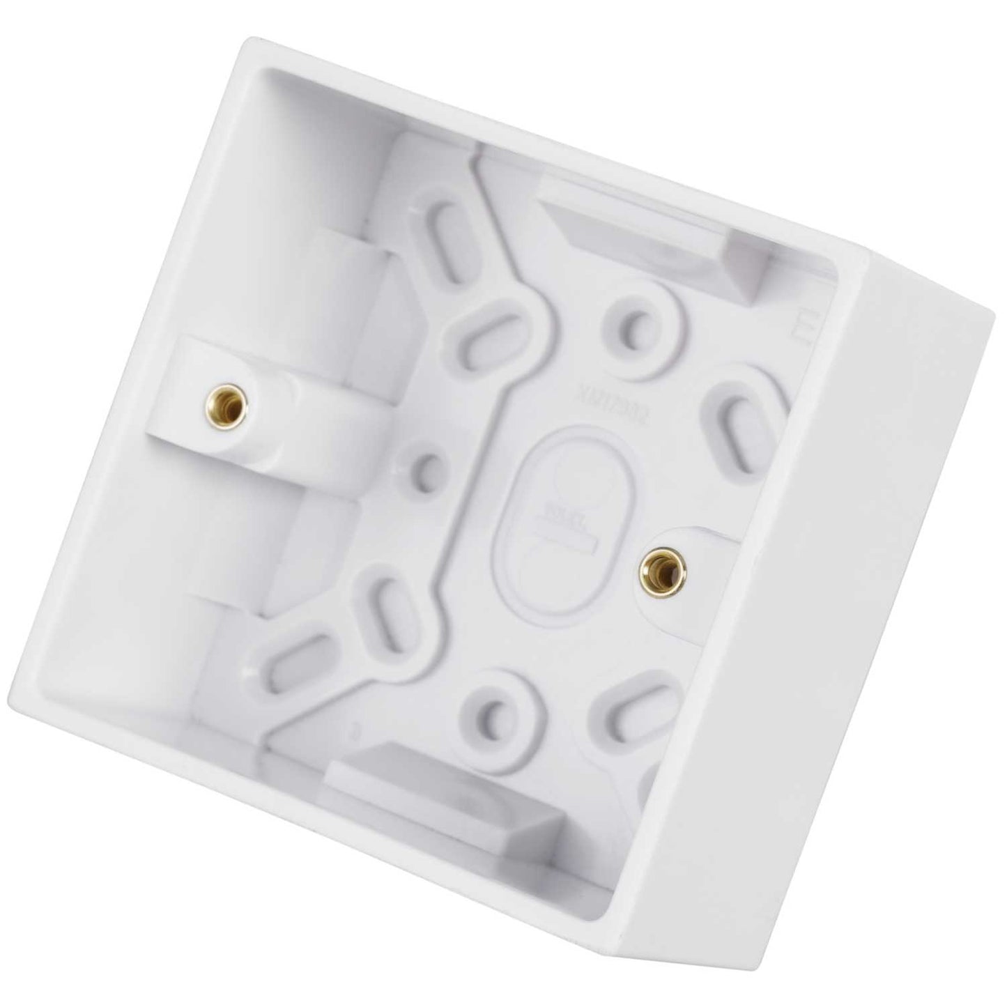 Volex 1 Gang 42mm Pattress Back Box White