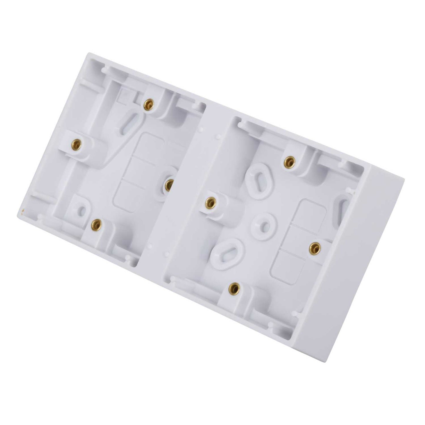 Volex Dual 29mm Pattress Back Box White