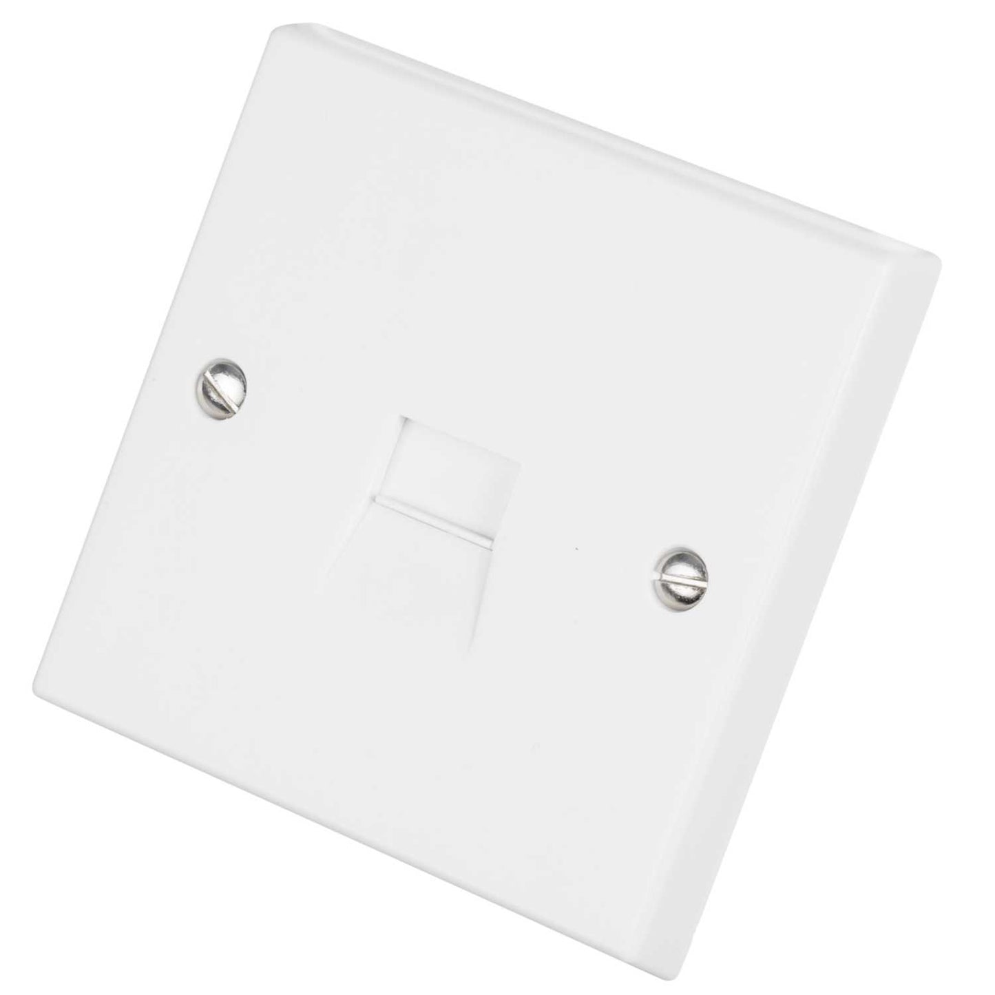Volex 1 Gang Master Telephone Socket White