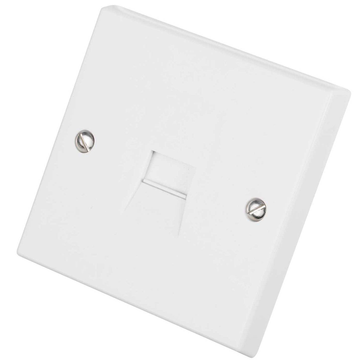 Volex 1 Gang Secondary Telephone Socket White