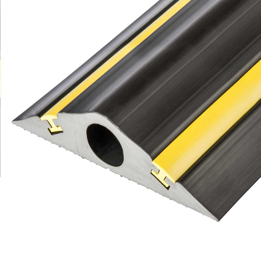 Vulcascot 30mm Diameter Hole Type TTC/2 Cable Protector Black / Yellow (4.5m Reel)