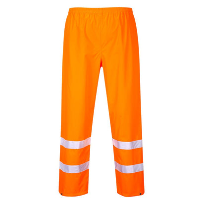 Hi-Vis Rain Traffic Trousers, L, R, Orange