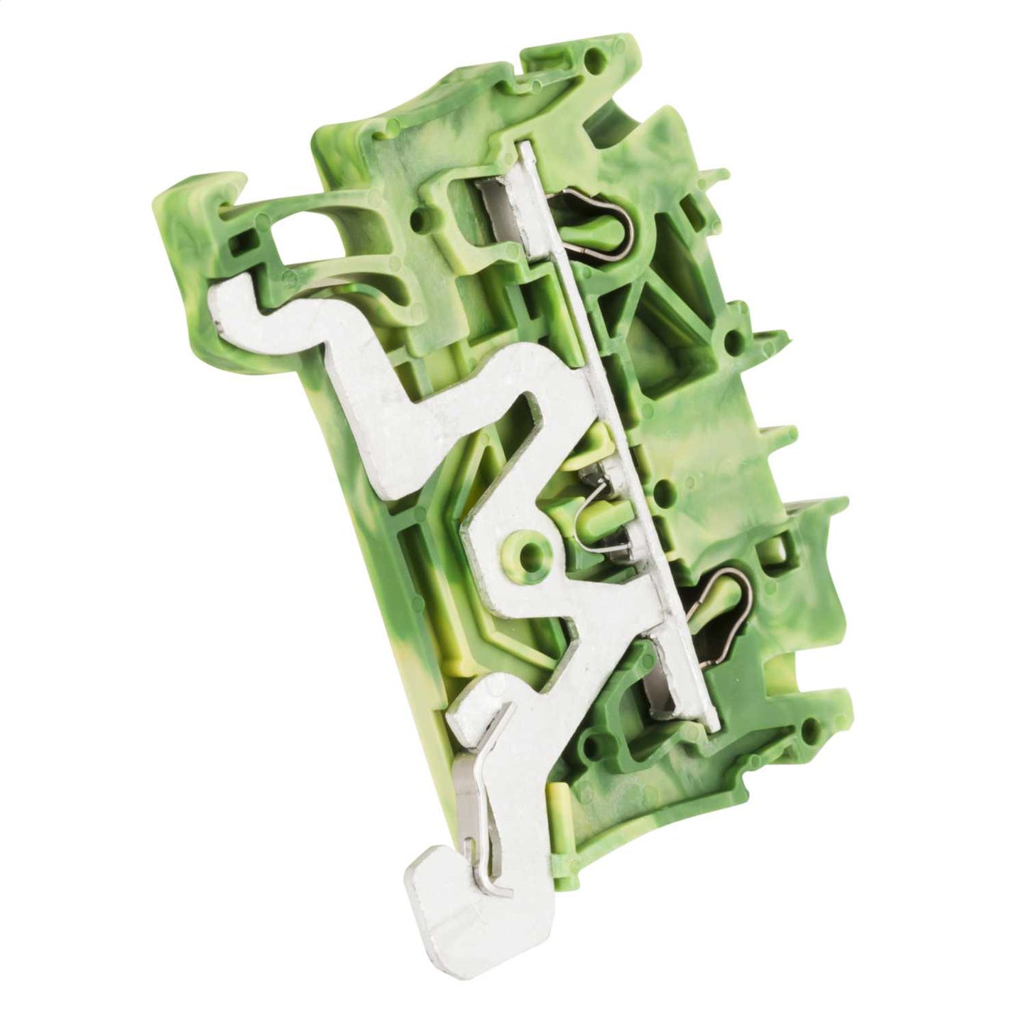 Wago 2.5mm Standard DIN Rail Terminal Green / Yellow