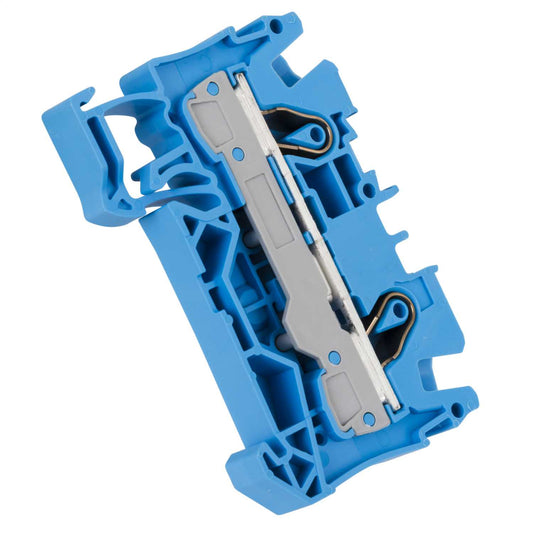 Wago 6mm Standard DIN Rail Terminal Blue