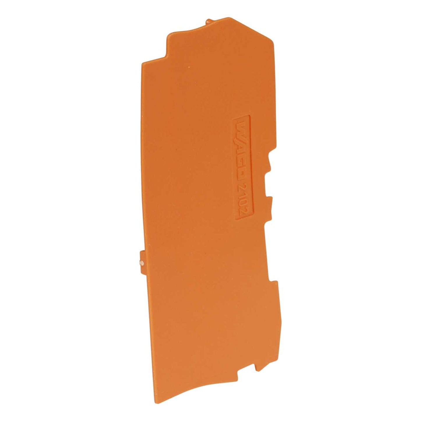 Wago End plate for 2.5mm Pushbutton and Lever Terminals Orange