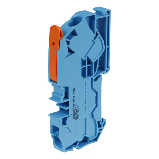 Wago 10mm Terminal Block 2 Conductor Push-in Cage Clamp Blue