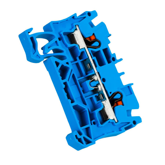 Wago 4mm Standard DIN Rail Terminal Push-In Blue