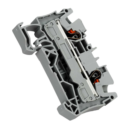 Wago 6mm Standard DIN Rail Terminal Push-In Grey