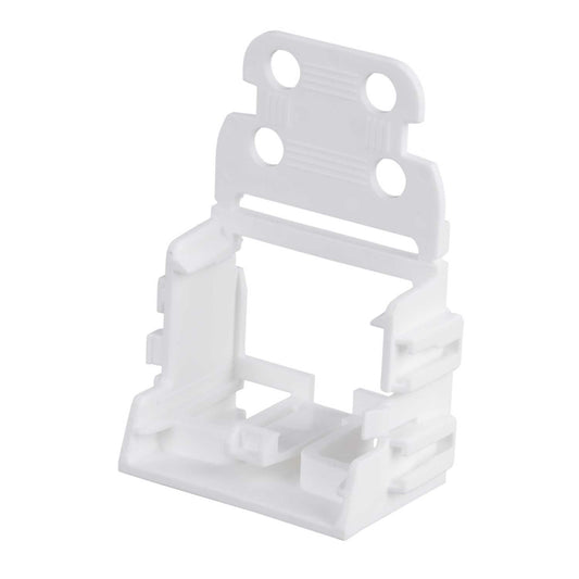 Bottom Screw Mount with Strain Relief for 10 Way Connectors White (Sold in 1's)